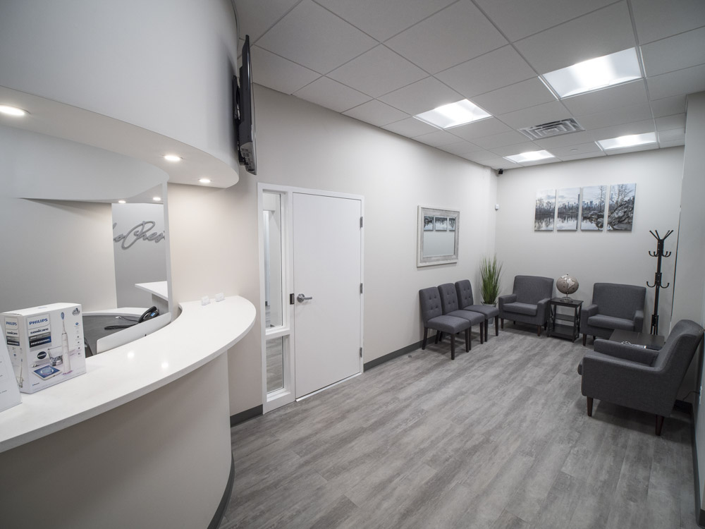 front dental office lobby
