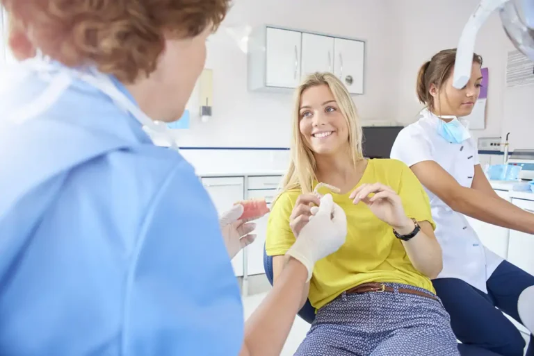 Teen at Dentist Getting Invisalign® in Stamford, CT